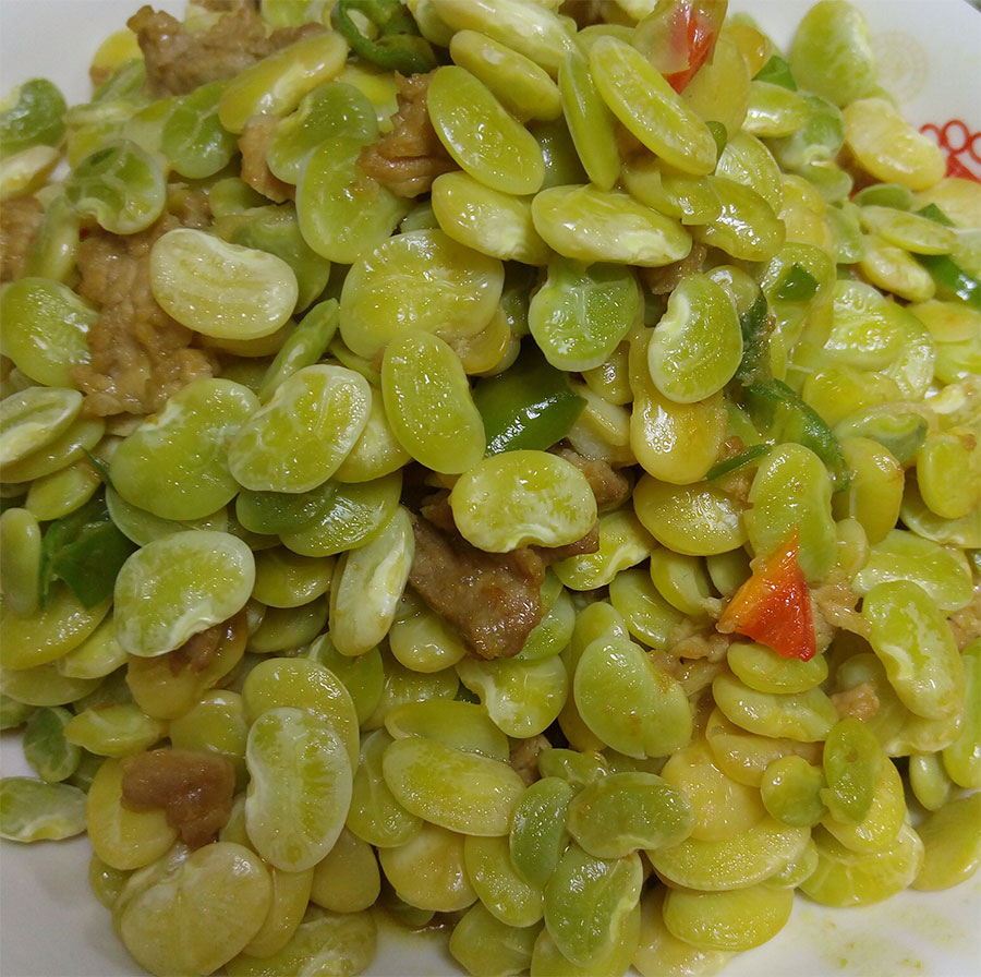 广丰白扣豆炒肉（白玉豆炒肉）