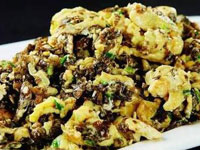 广丰雷公屎炒蛋，江西上饶广丰美食