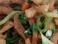 广丰肉皮炒白菜，江西上饶广丰美食