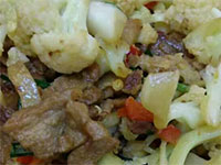 广丰花菜炒五花肉，江西上饶广丰美食