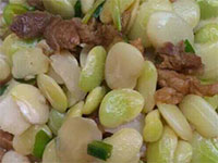 广丰白扣豆炒肉（白玉豆炒肉），江西上饶广丰美食