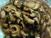 香菇炒肉片