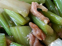 芹菜炒肉